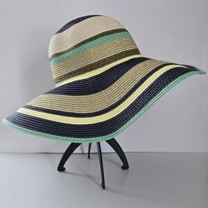 The Webster Miami at Target Striped Wide Brim Floppy Sun Hat